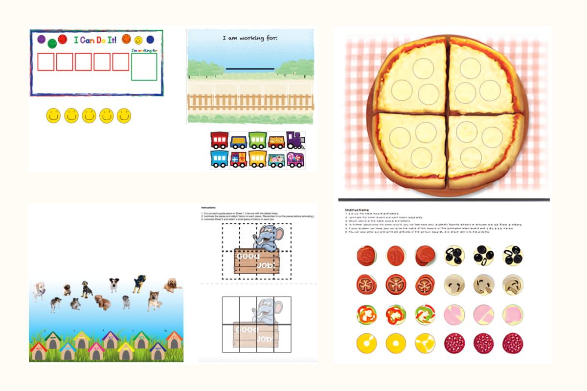 Various motivation boards for grade school students